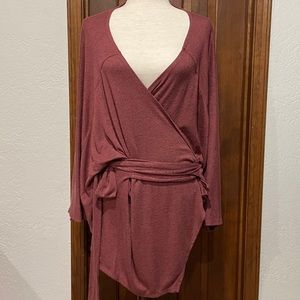 Lane Bryant Burgundy Wrap Sweater 18/20